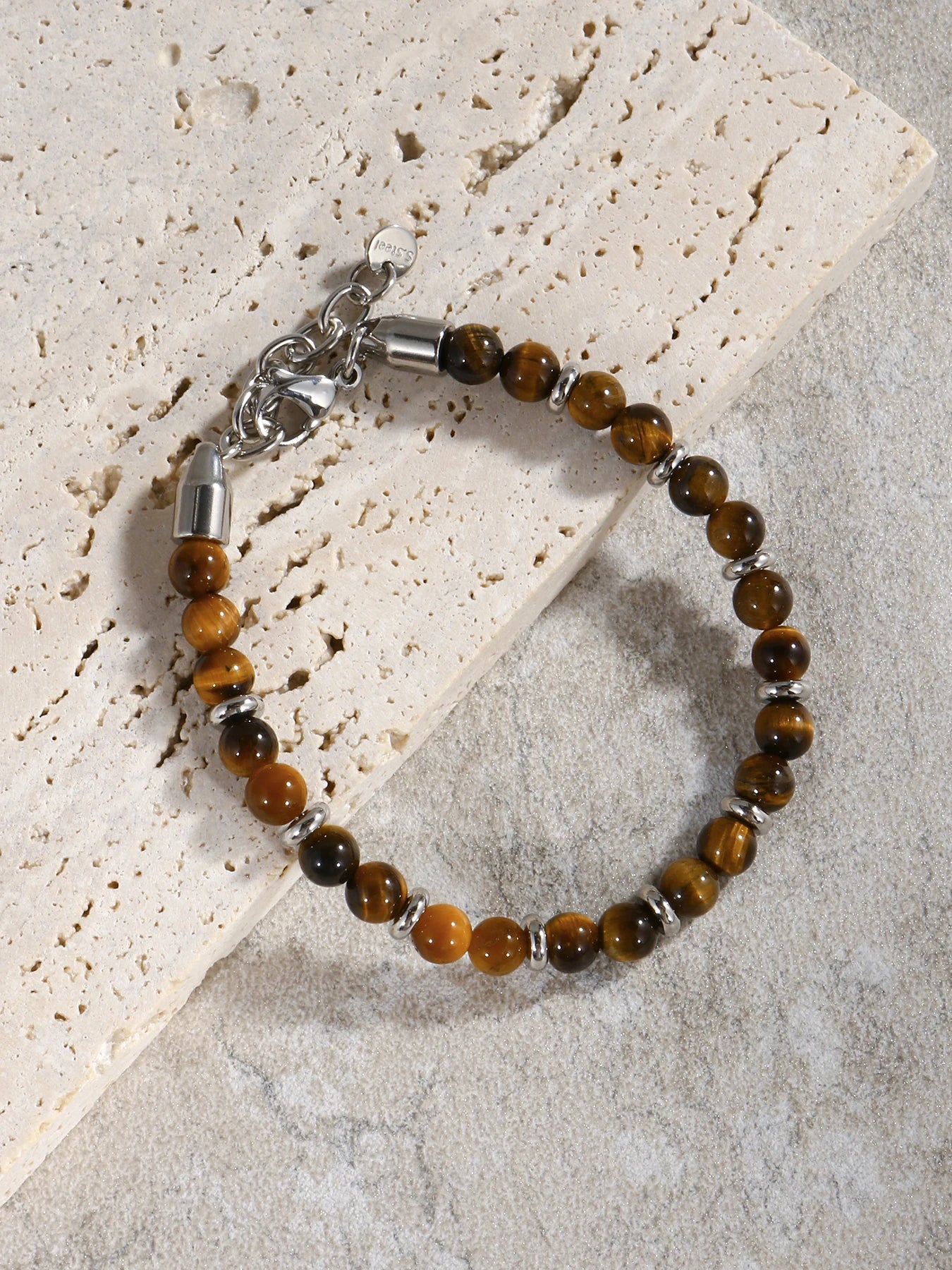 Men’s Tiger Eye Stone Bracelet - Jeglowstore