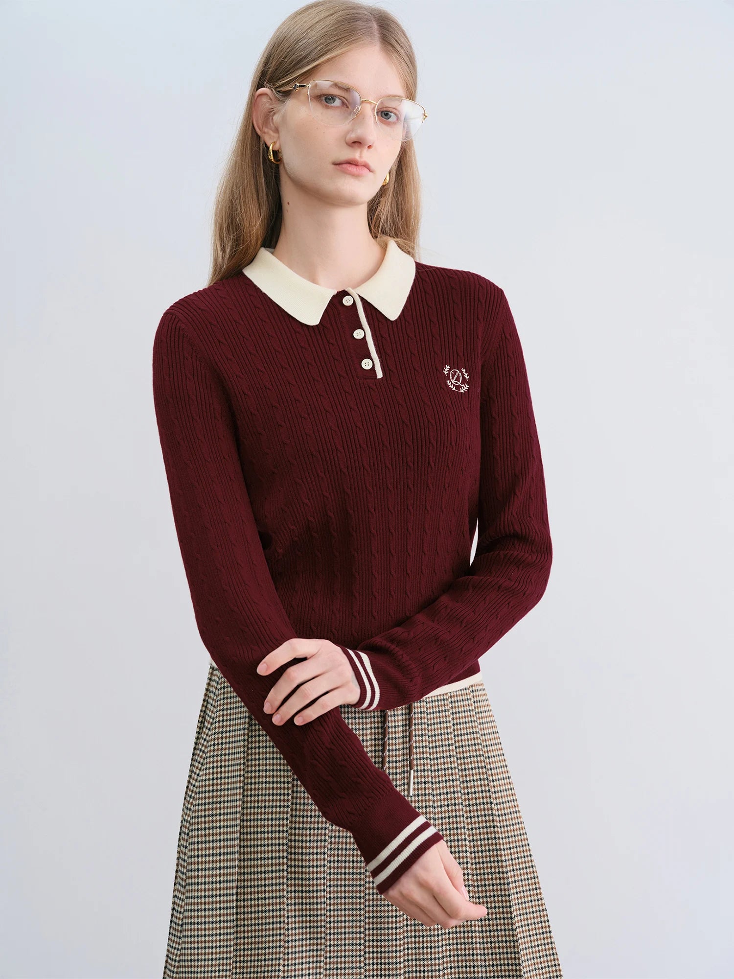 Women’s College Style Polo T shirt