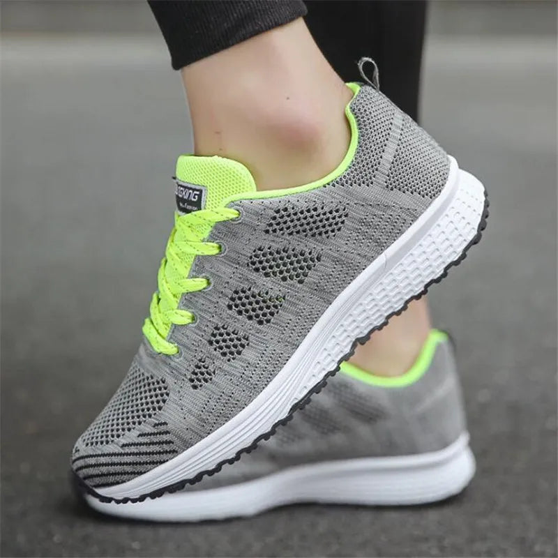 Women’s Breathable White Casual Sneakers
