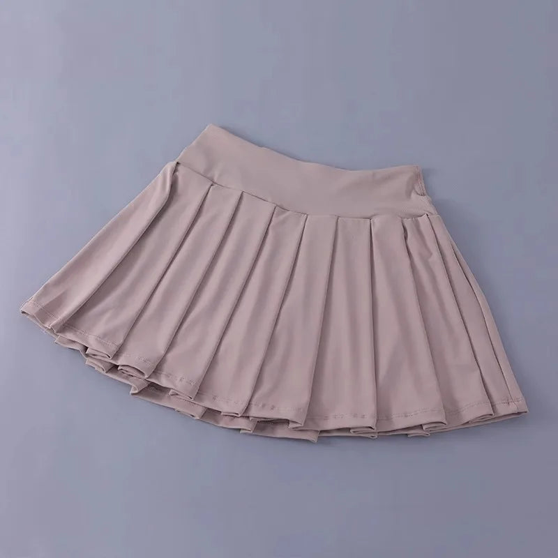 High Waist Tennis Pleated Skort - Jeglowstore
