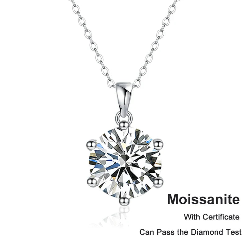 18K Gold Plated Moissanite Necklace - Jeglowstore