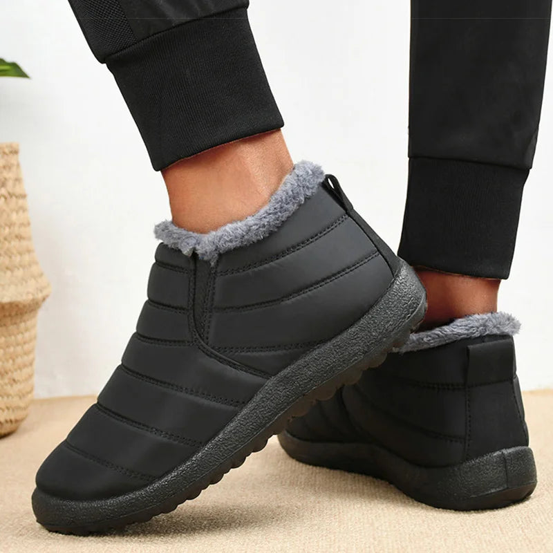 Men’s Slip-On Warm Snow Boots - Jeglowstore
