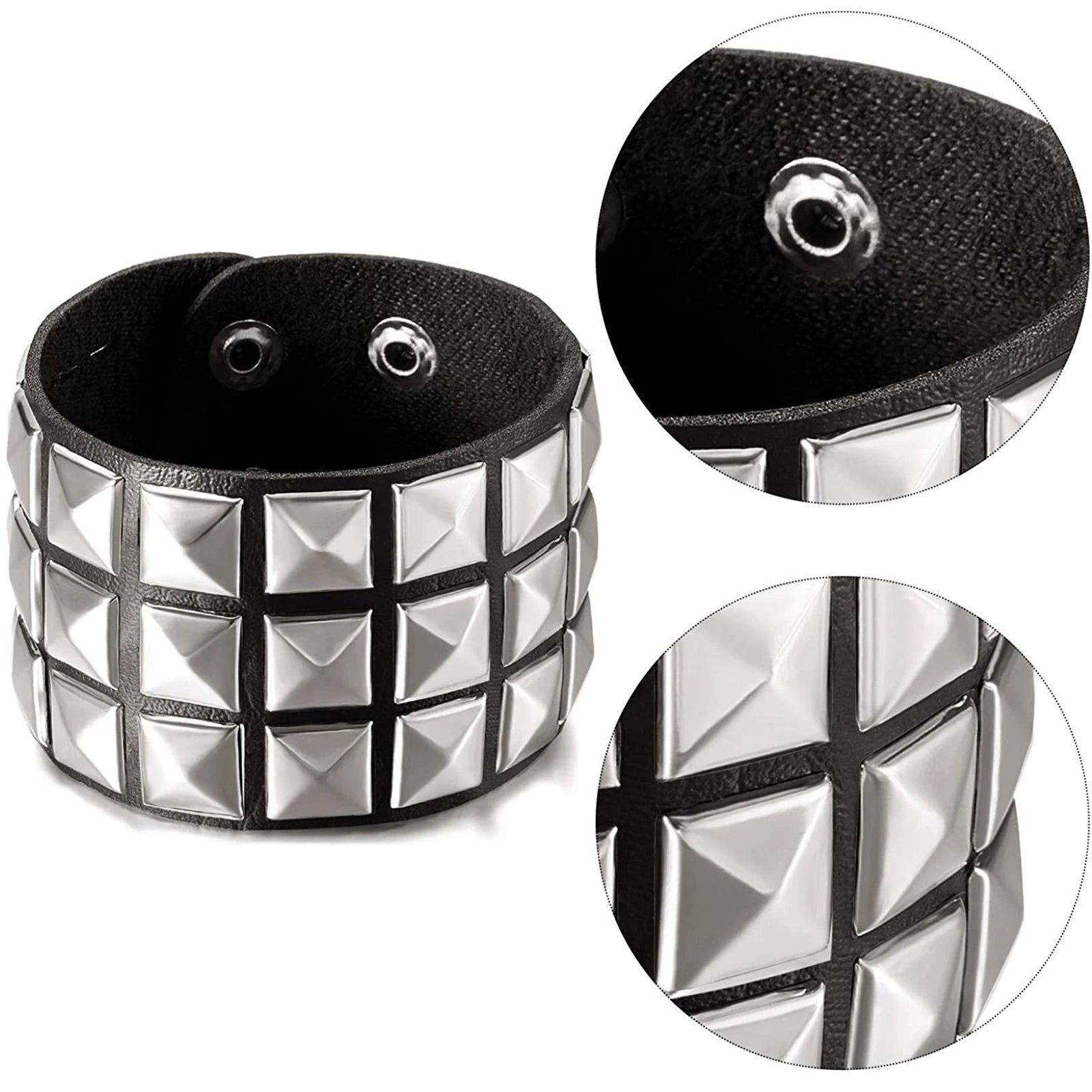 Rock Style Studded Cuff Bracelets - Jeglowstore
