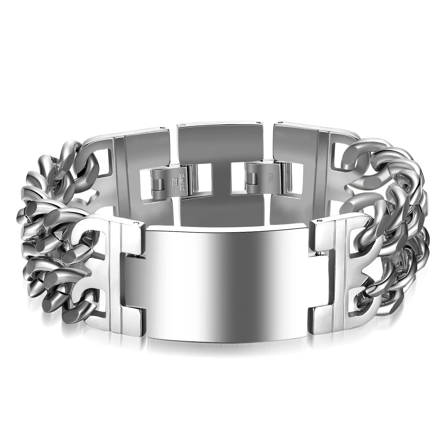 Punk Stainless Steel Cross Bracelet - Jeglowstore