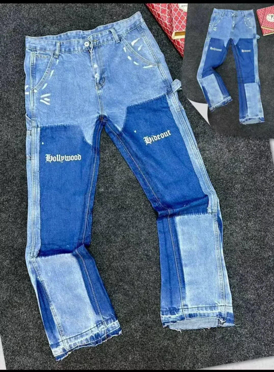 Distressed Vintage Men’s Denim Jeans - Jeglowstore