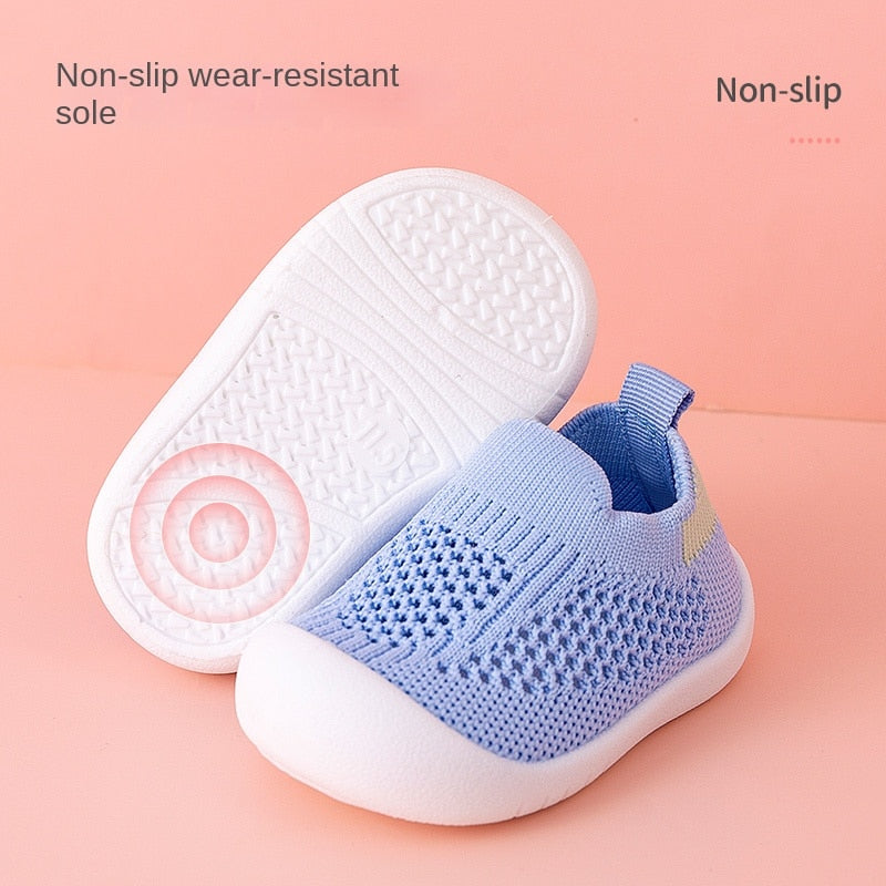 2023 Kids Shoes Casual Breathable Infant Baby Children Girls Boys Mesh Sneakers Soft Bottom Comfortable Non-Slip