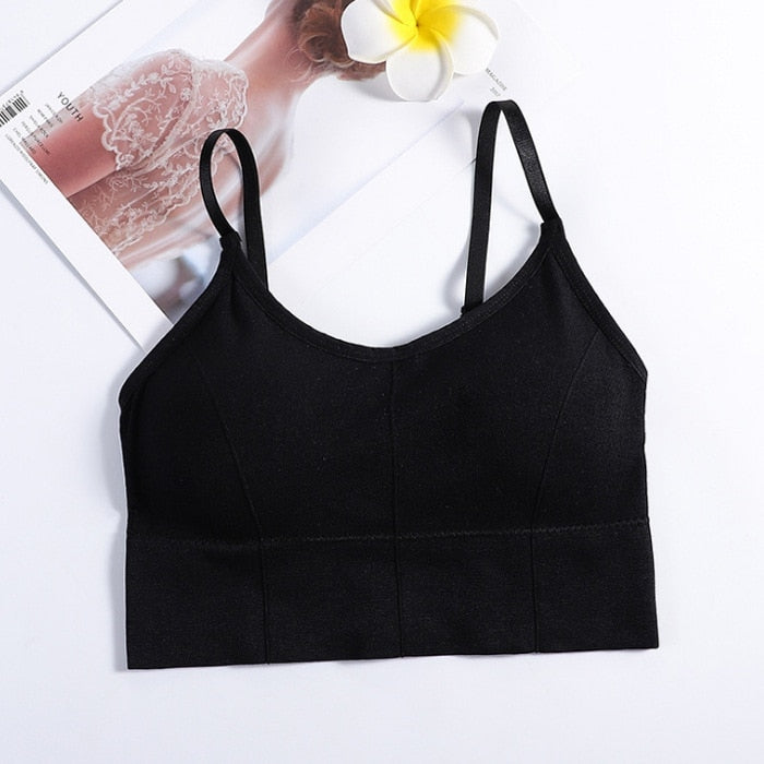 Backless Sportswear Woman Gym Sports Bra Seamless Womens Underwear Adjustable Shoulder Strap Inner Padded Yoga Vest Bralette