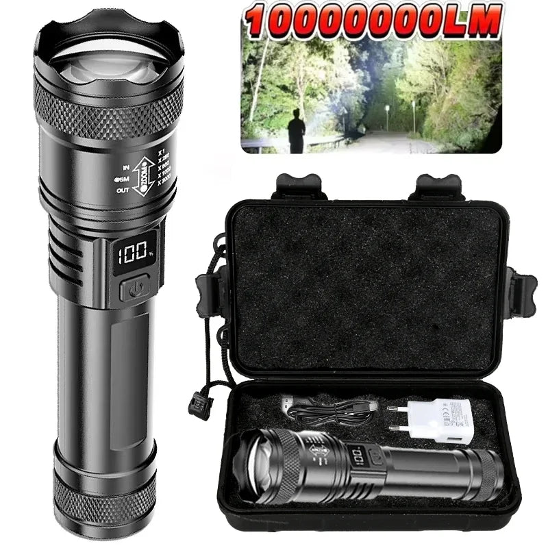 2000LM Ultra Bright P50 LED Flashlight Tactical EDC Emergency Spotlight Telescopic ZoomHandheld Torch w/ 14500/18650 Battery