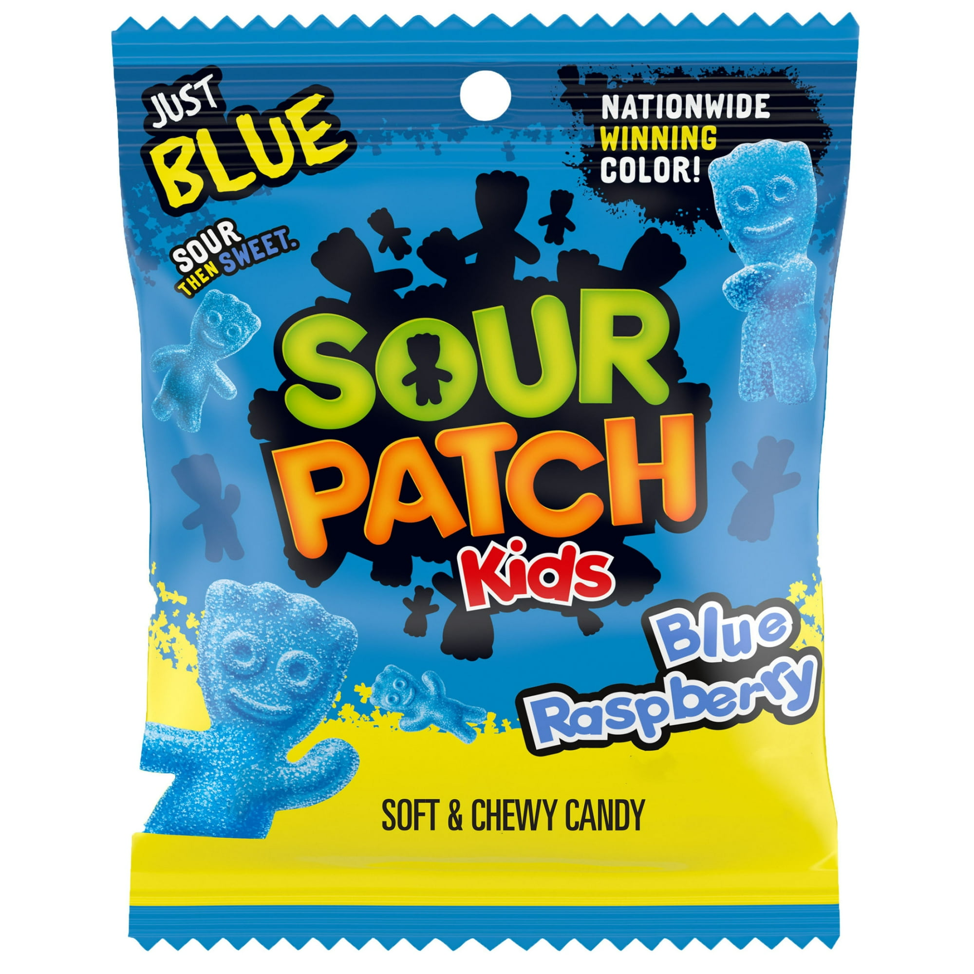 SOUR PATCH KIDS Blue Raspberry Soft & Chewy Candy, 3.6 oz