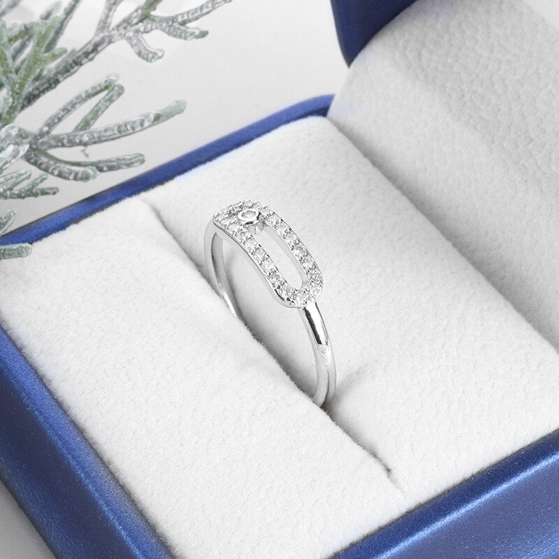 Unique Design Notch Set Crushed Zircon Rings for Men Creative Fashion Rings Jewelry Gifts