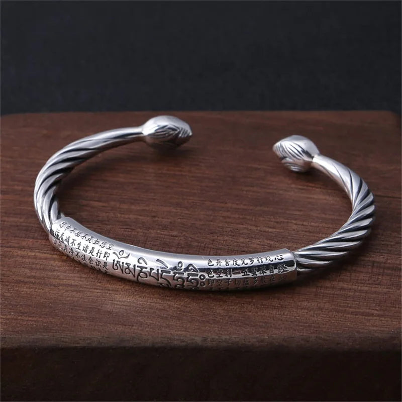 Sterling Silver Woven Leather Bracelet - Jeglowstore