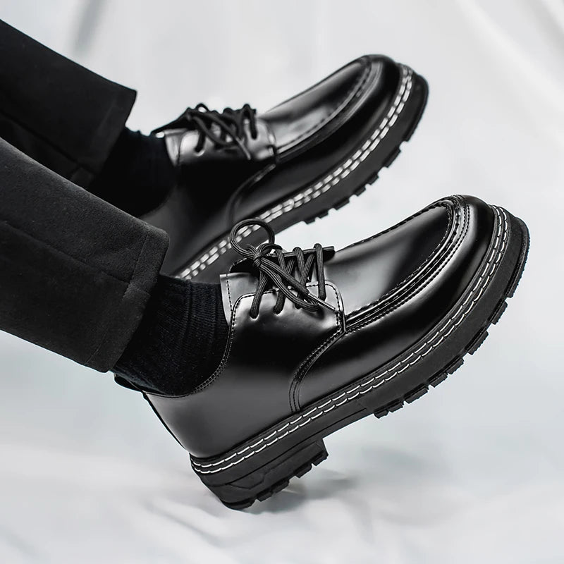 Men’s Stylish Breathable Leather Shoes - Jeglowstore