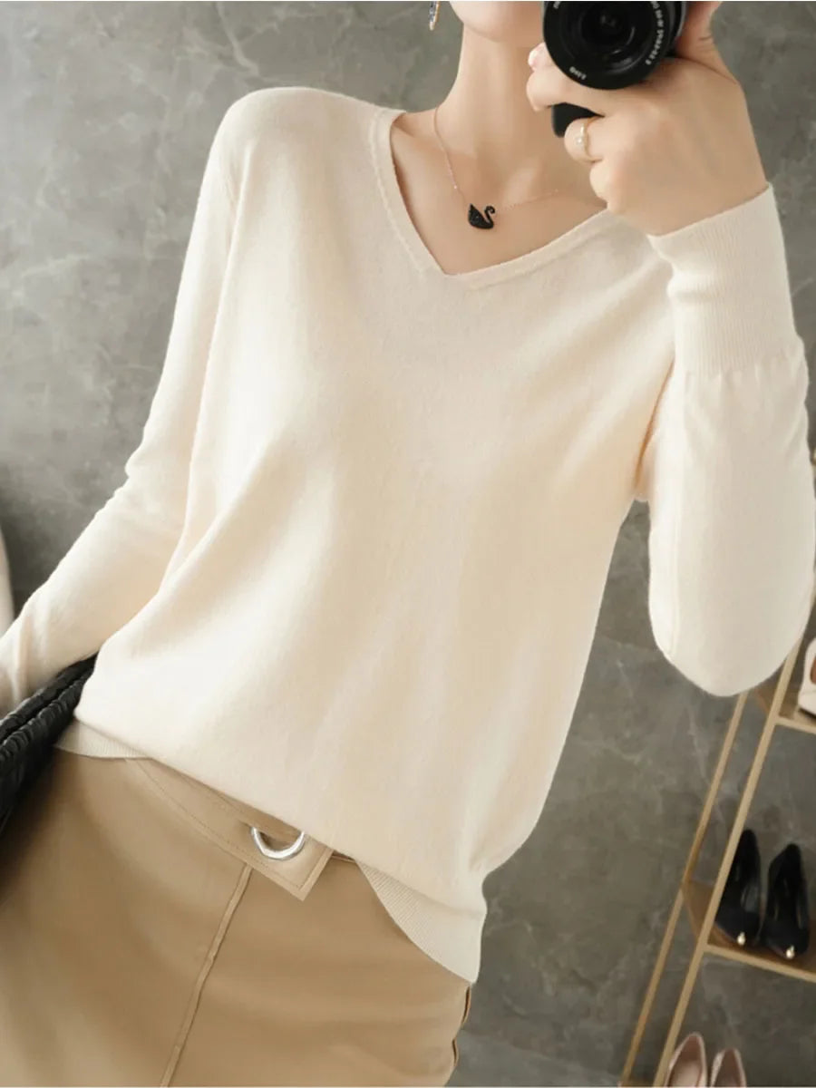 Women’s Cashmere-Style Knit T shirt - Jeglowstore