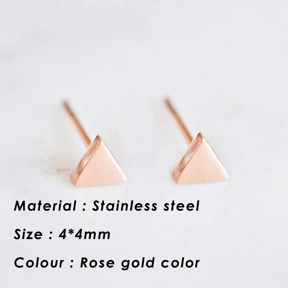 Small Heart Stainless Steel Stud Earrings for Women Girl Not Fade Gold Color Tiny Earrings Korea Fashion Jewelry Piercing Ear