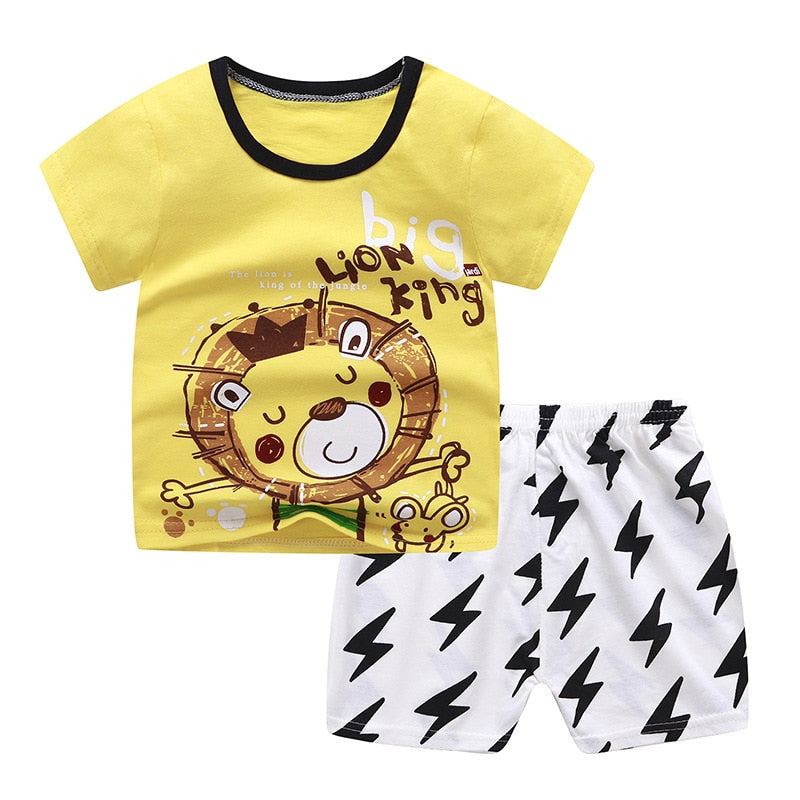 Deisgner Baby Boy Clothes Sport Clothing Tracksuit Active Striped Tshirt +shorts Baseball Football Clothes Toddler Clothing Sets