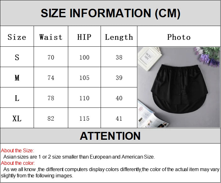 Adjustable Blouse Extender Skirt - Jeglowstore