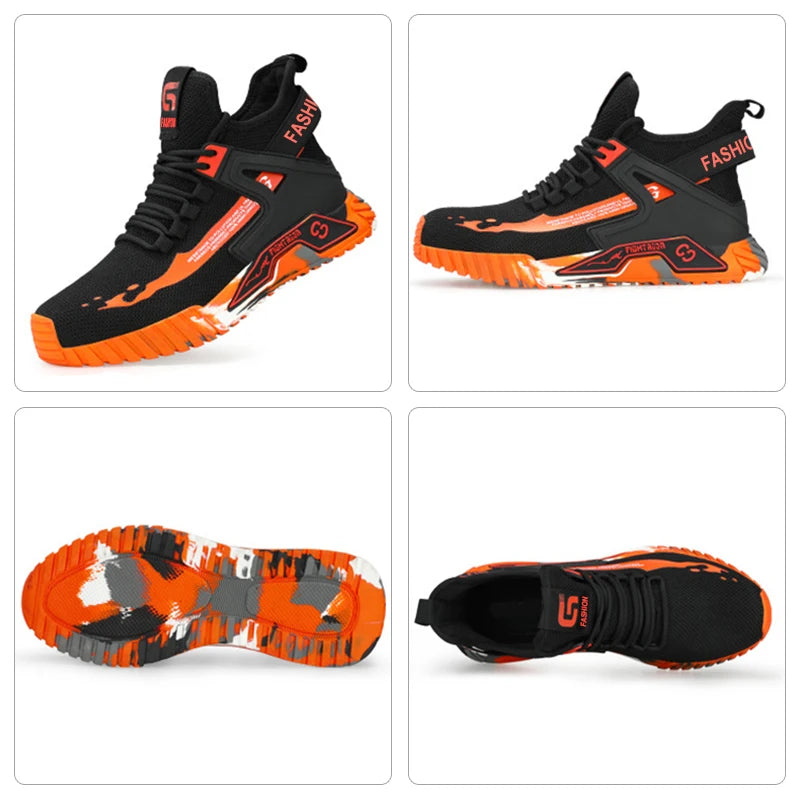 Men’s High-Top Protective Work Shoes - Jeglowstore