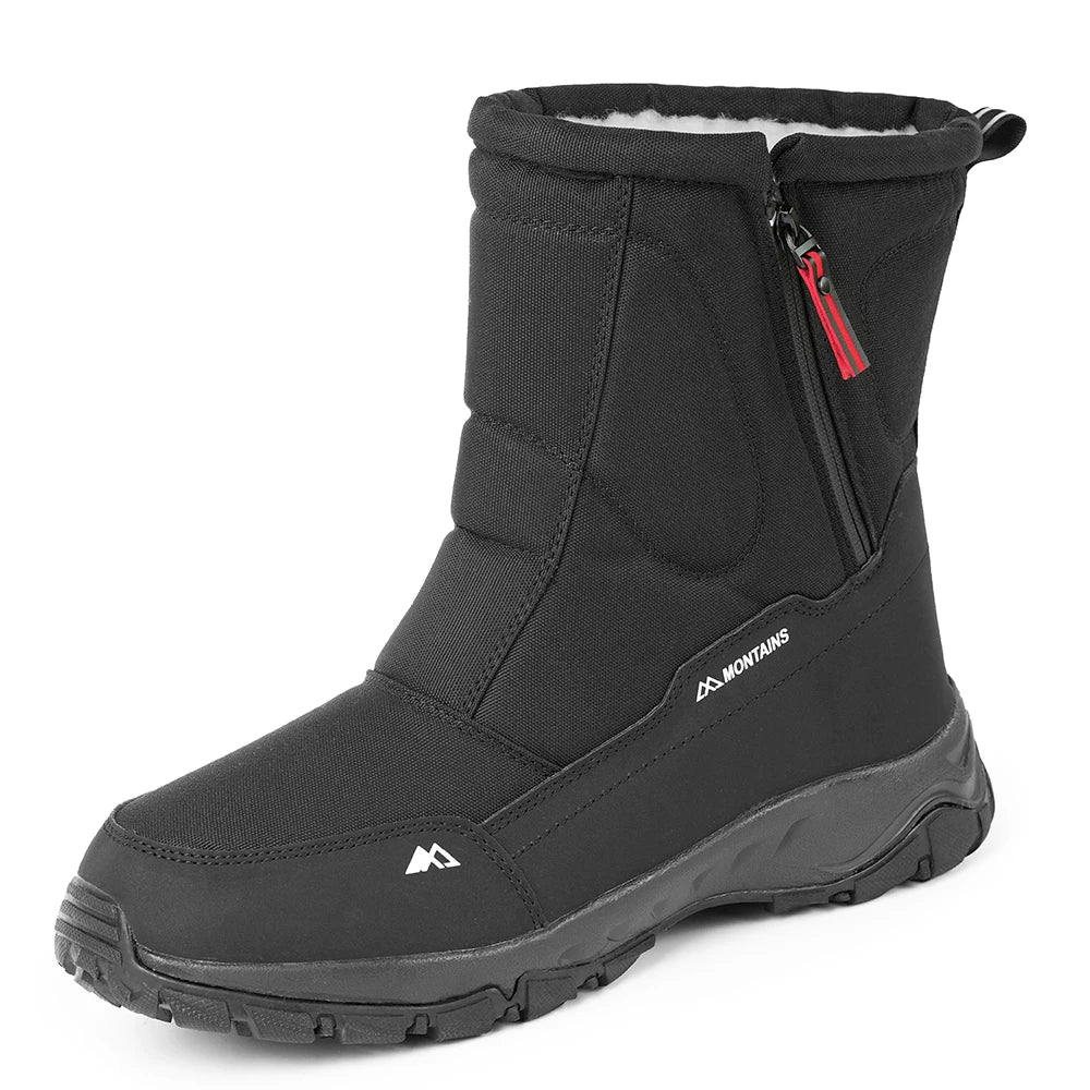 Plus Size Faux Fur Winter Booties - Jeglowstore