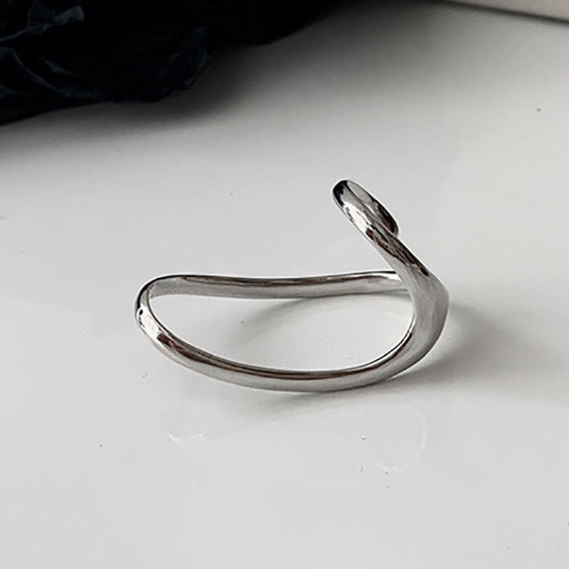 Foxanry INS Fashion Stamp Finger Rings Charm Women Irregular Simple Geometric Birthday Party Jewelry Gifts - Jeglowstore