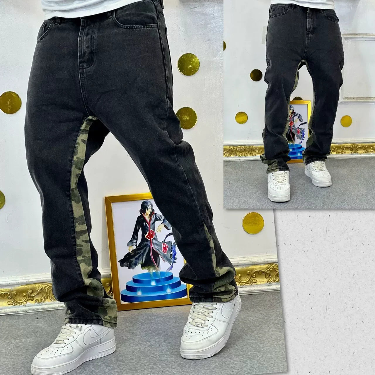 Distressed Vintage Men’s Denim Jeans - Jeglowstore