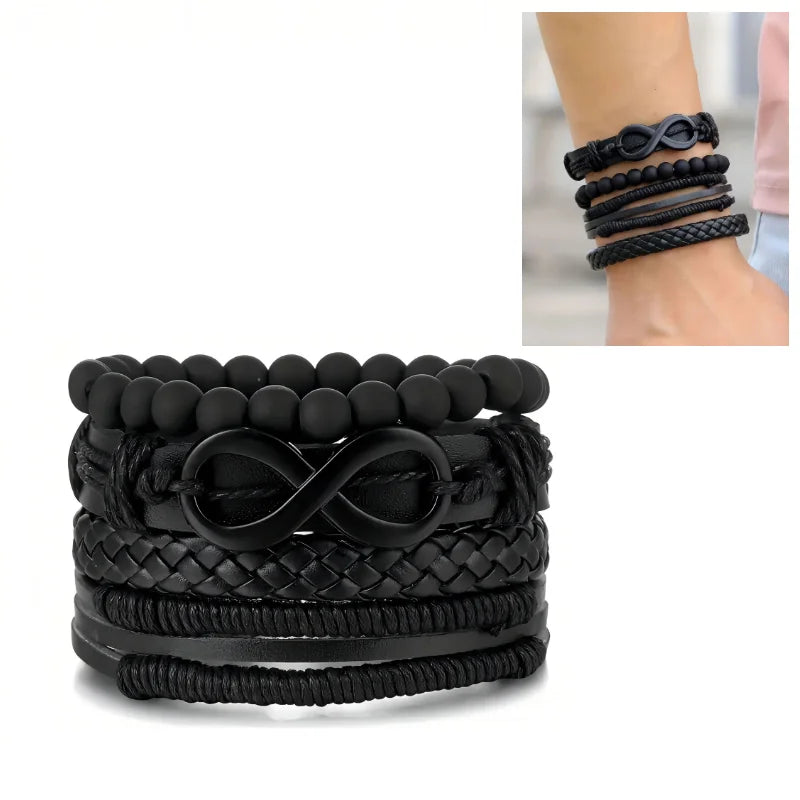 Rock Gothic Multilayer Leather Bracelet - Jeglowstore