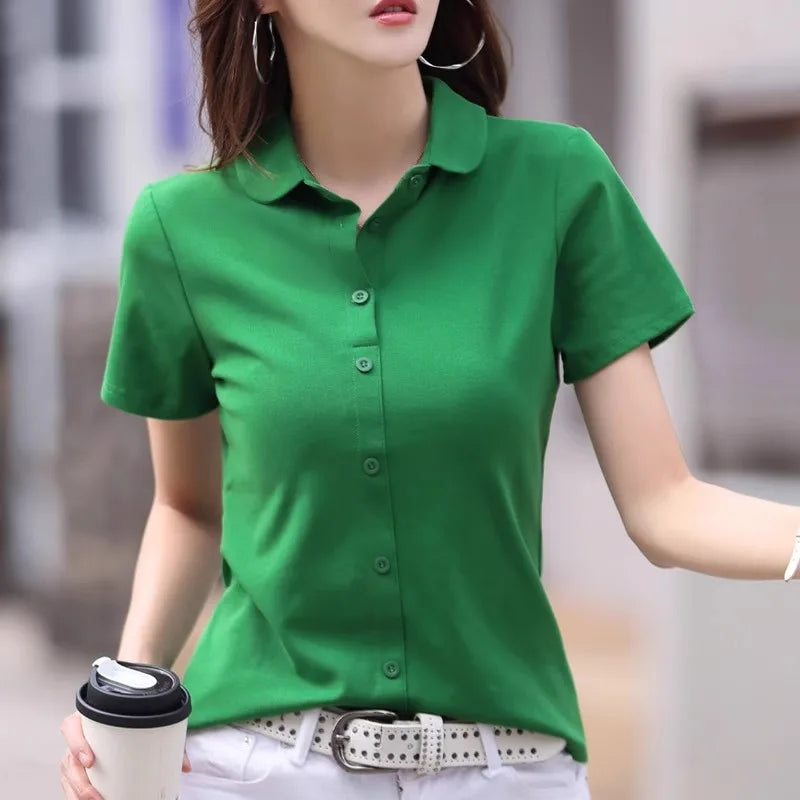 Women’s Cotton Polo T-Shirt