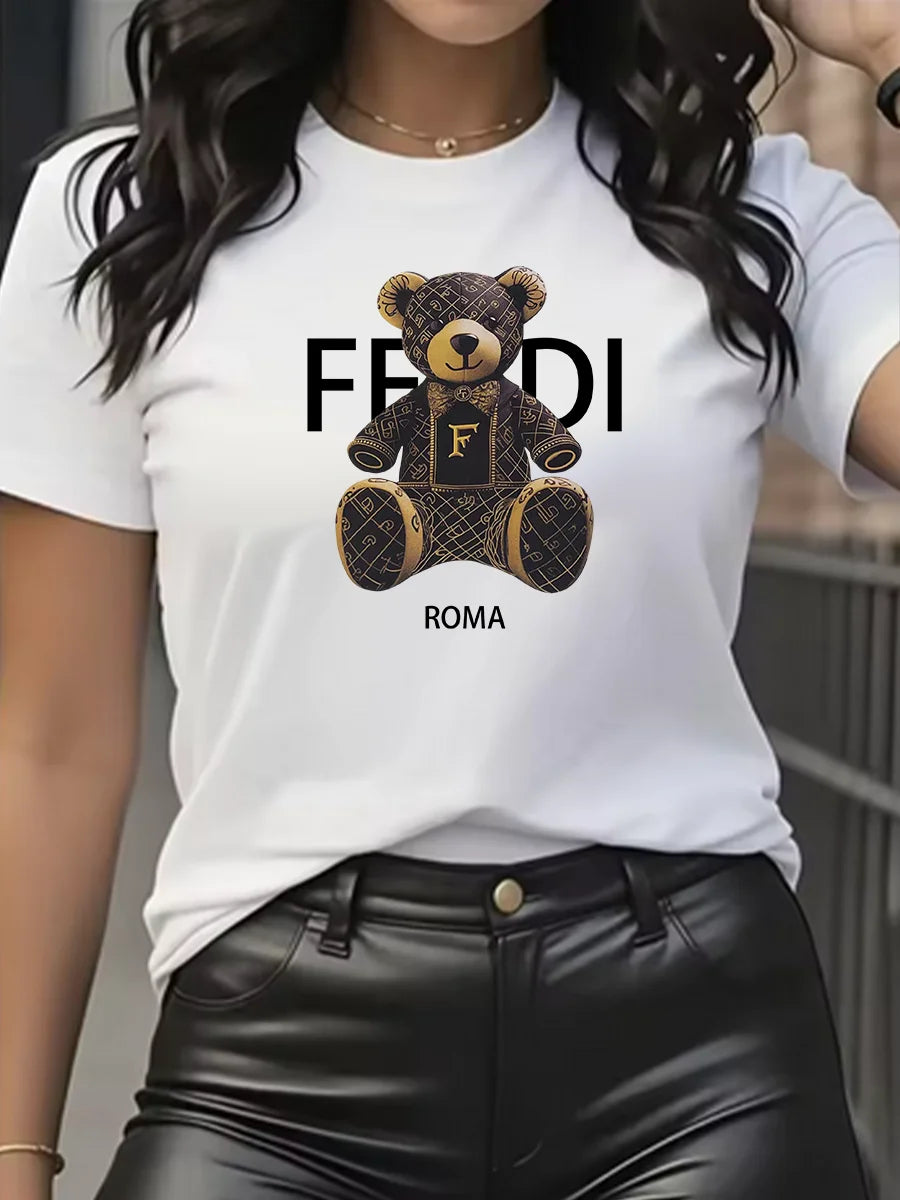 Women’s Teddy Bear Graphic T-Shirt - Jeglowstore