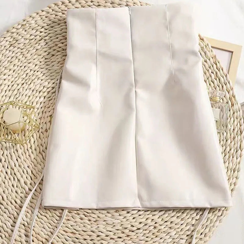 Slim Fit Leather Club Mini Skirt