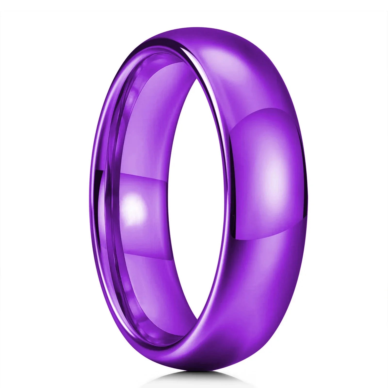 Purple Titanium Steel Promise Ring - Jeglowstore