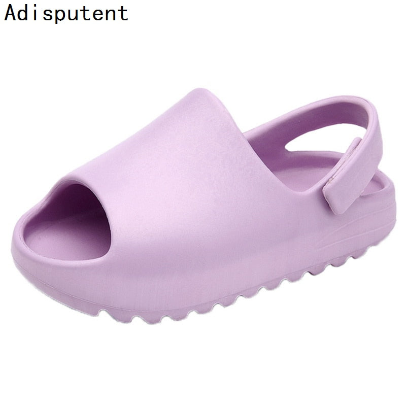 Summer Slippers For Kids Sandals Baby Toddler Fashion Boys Girls Shoes Beach Slides Bone Resin Children Lightweight Water Shoes