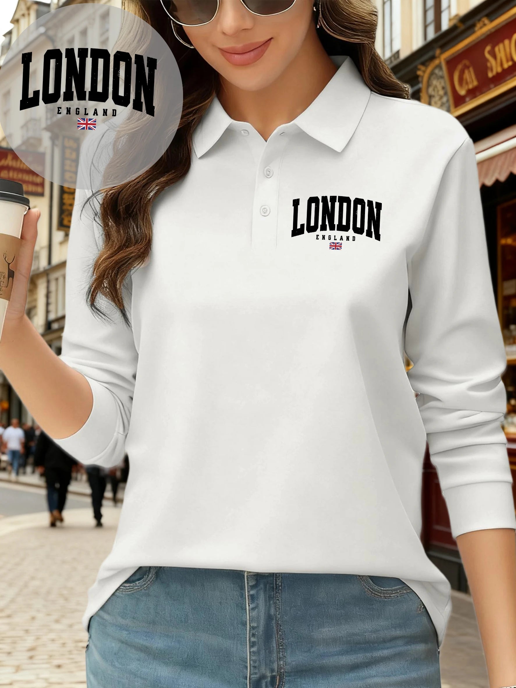 Women’s London Flag Polo Shirt