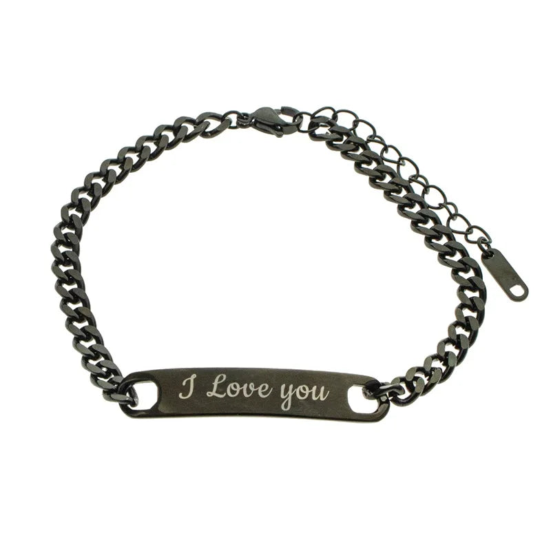 Personalized Stainless Steel ID Bracelet - Jeglowstore