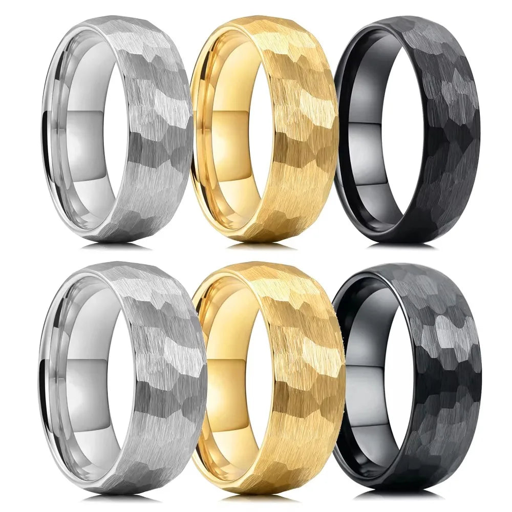 Brushed Stainless Steel Couple Ring - Jeglowstore