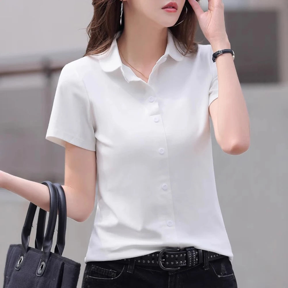 Women’s Cotton Polo T-Shirt
