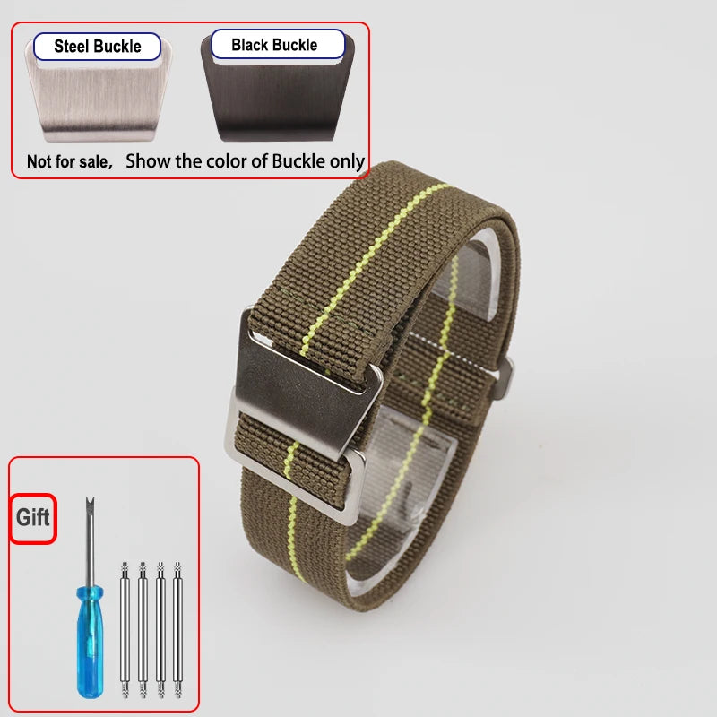 French Parachute Nylon Watch Strap - Jeglowstore