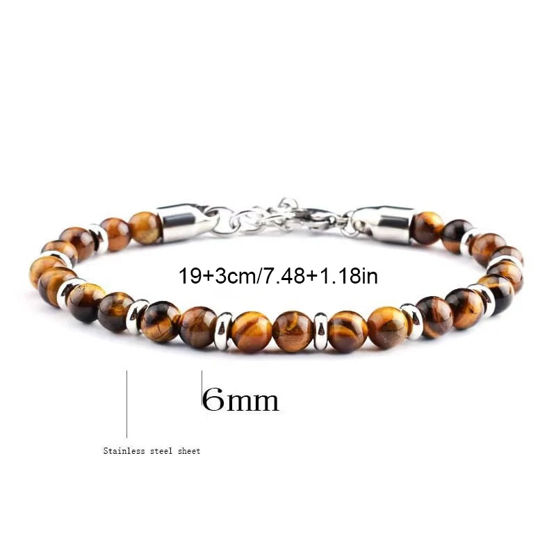 Men’s Tiger Eye Stone Bracelet - Jeglowstore