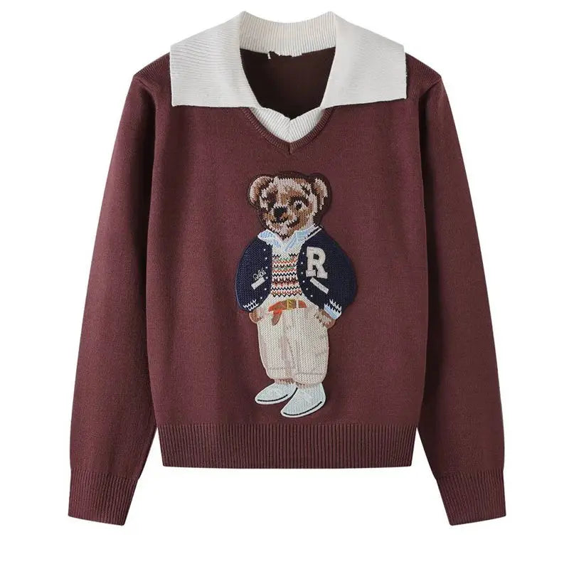 Women’s Luxury Bear Knit Sweater - Jeglowstore