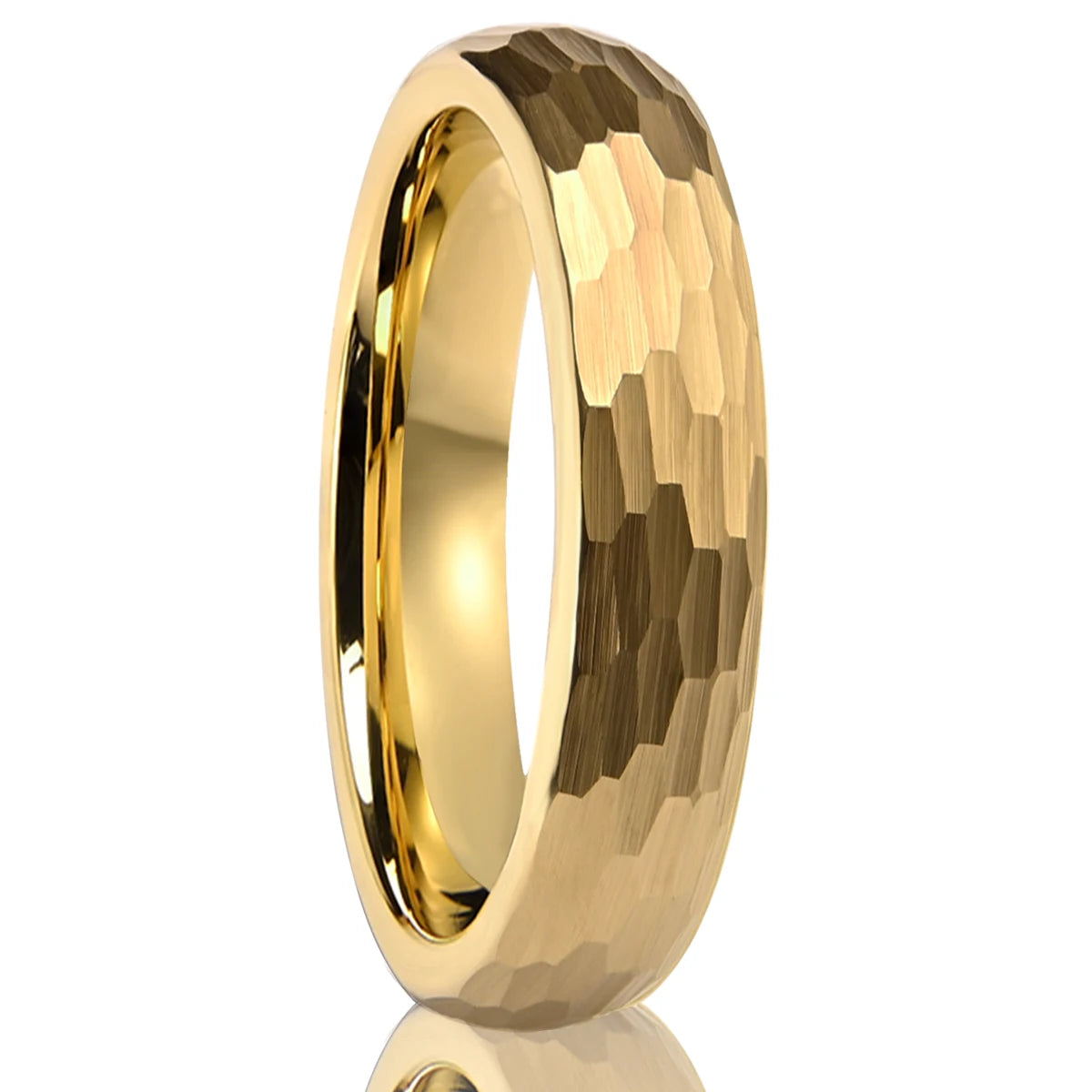 Hammered Tungsten Carbide Wedding Ring - Jeglowstore