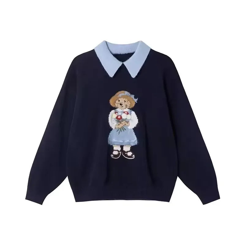 Women’s Luxury Bear Knit Sweater - Jeglowstore