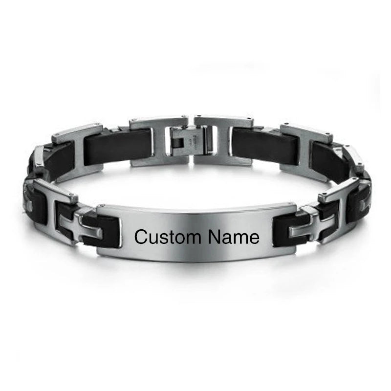 Personalized Stainless Steel ID Bracelet - Jeglowstore