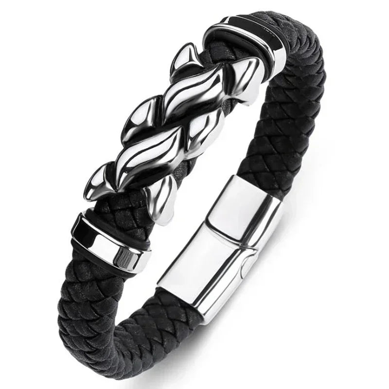 Men’s Handmade Leather Infinity Bracelet - Jeglowstore