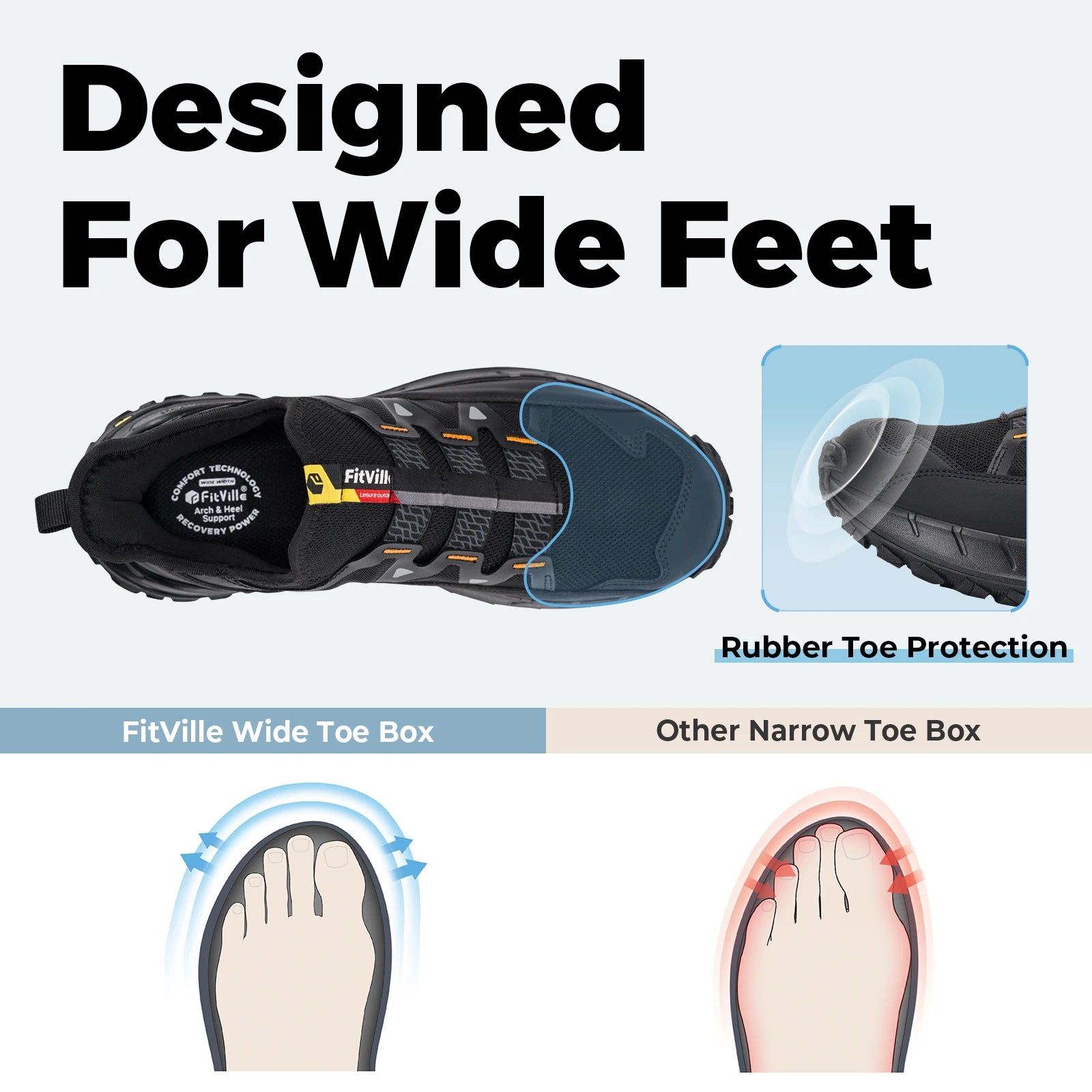 Men’s Arch Support Walking Shoes - Jeglowstore