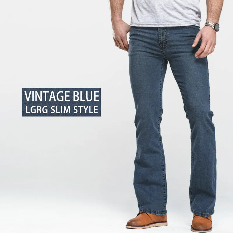 Men’s Classic Bootcut Jeans - Jeglowstore