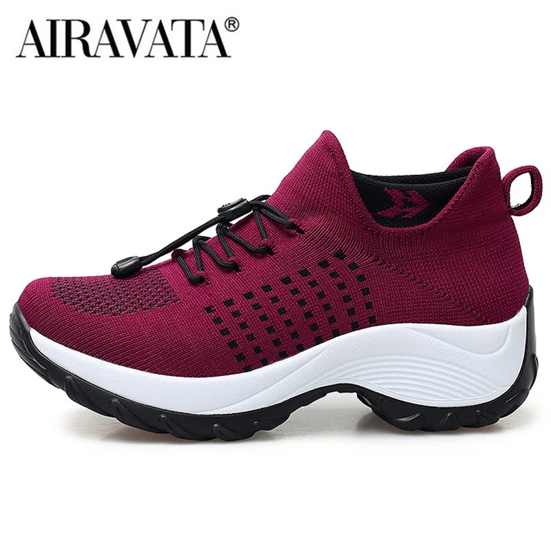 Women’s Non-Slip Fly Weave Sneakers - Jeglowstore