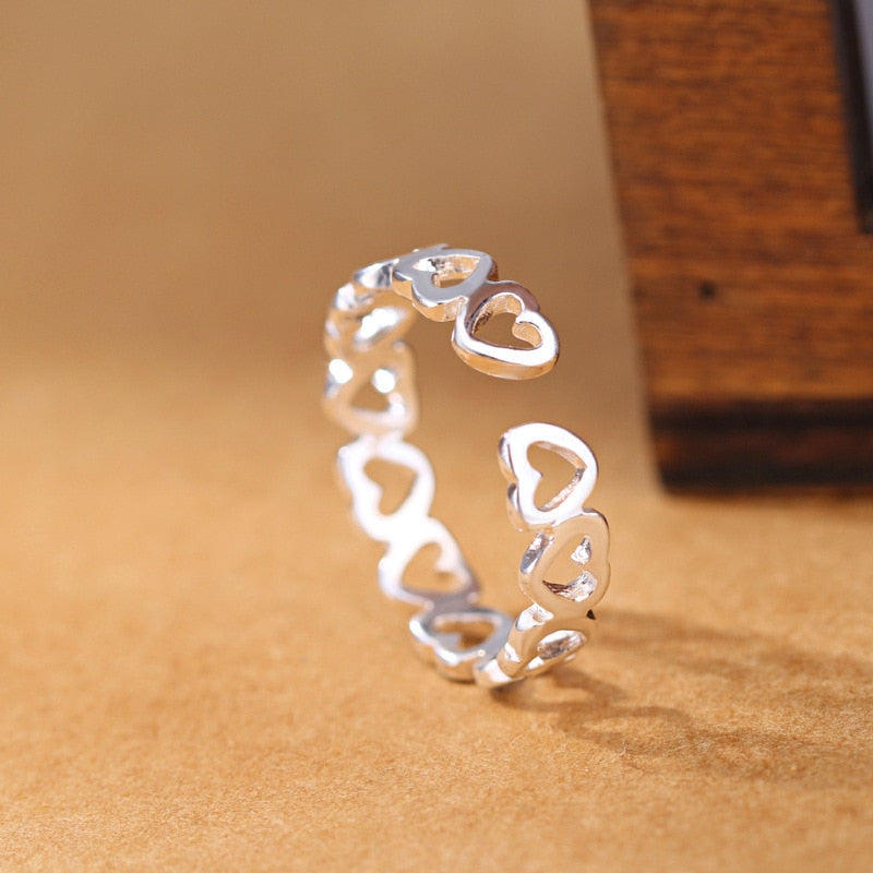 925 Sterling Silver Heart Rings For Women Luxury Quality Jewelry Accessories News Trends 2023 Free Shipping Offers GaaBou - Jeglowstore