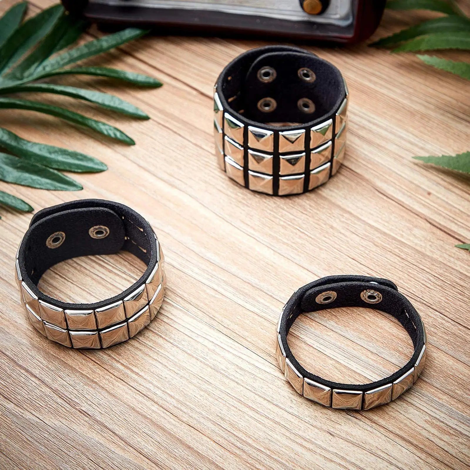 Rock Style Studded Cuff Bracelets - Jeglowstore