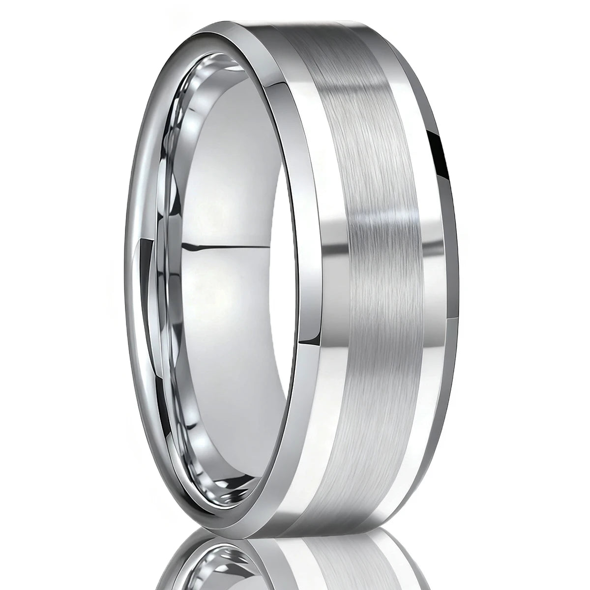 Silver Tungsten Couple Rings