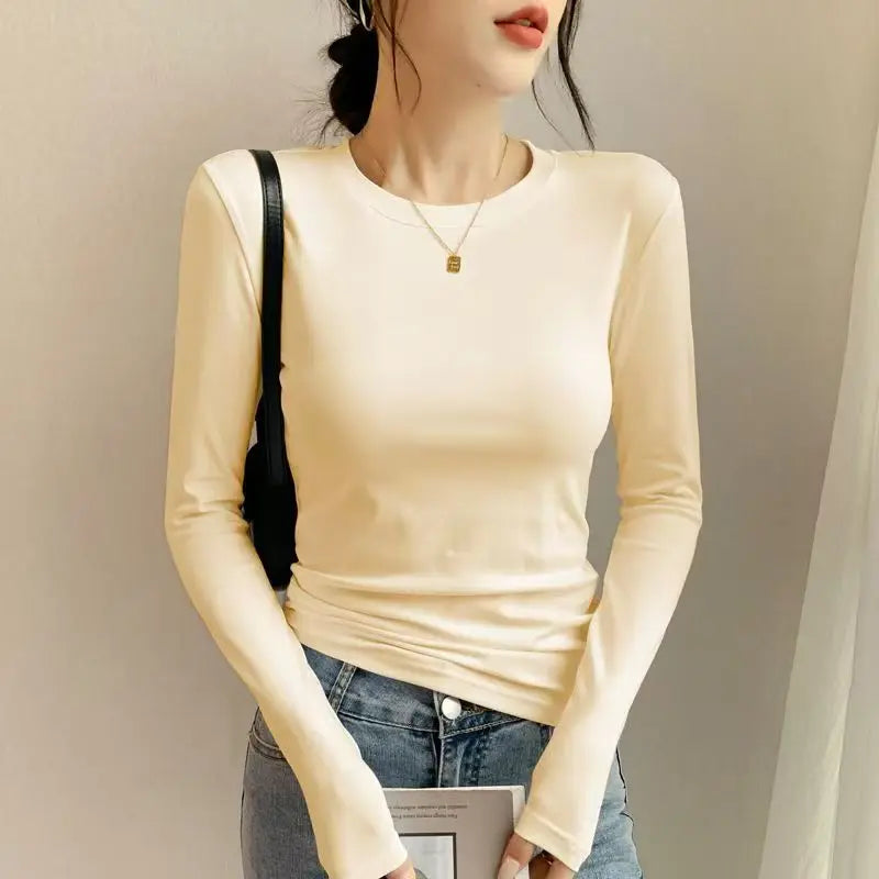 Women’s Basic Long Sleeve T-Shirt - Jeglowstore