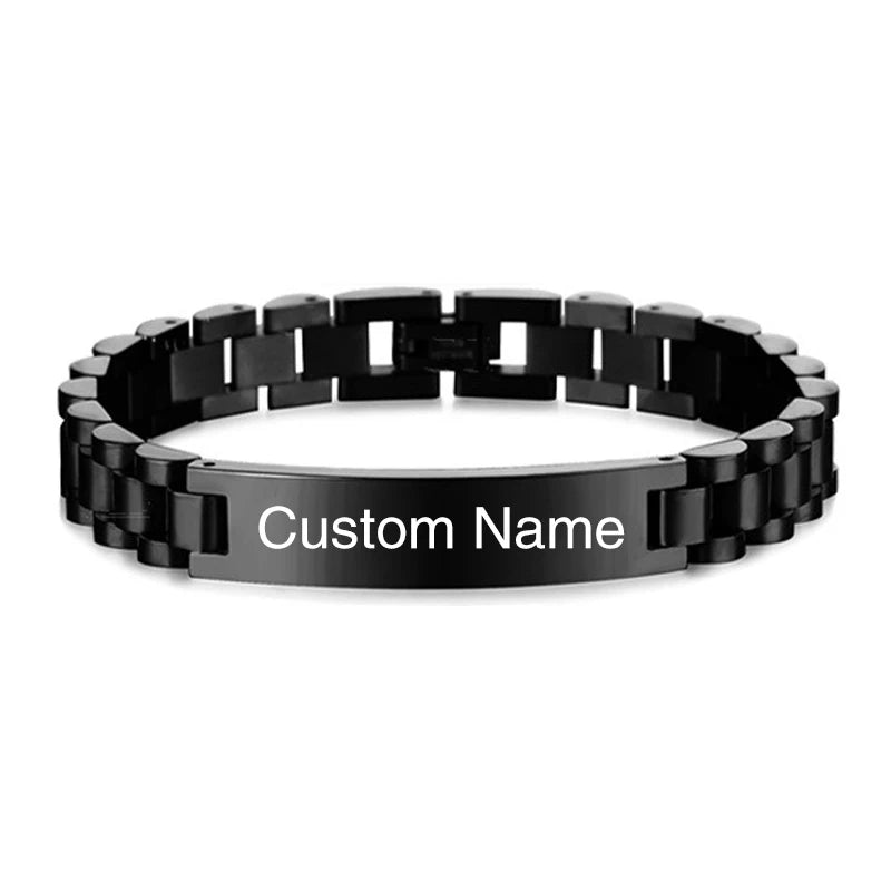 Personalized Stainless Steel ID Bracelet - Jeglowstore