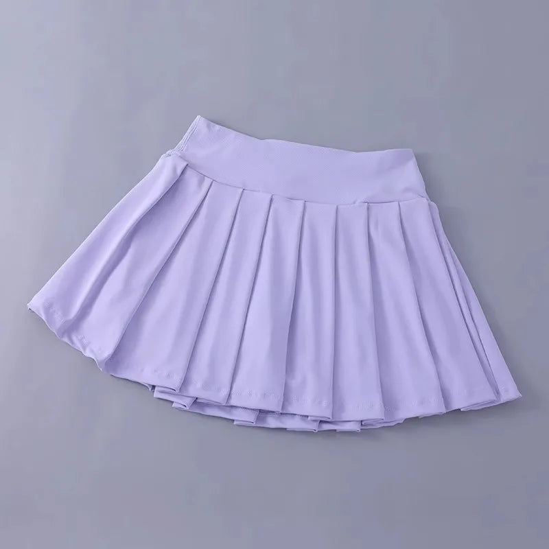 High Waist Tennis Pleated Skort - Jeglowstore